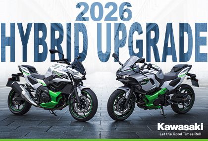 Neue Updates für die Kawasaki Hybridmodelle
