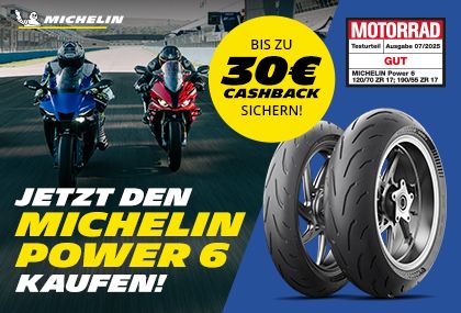 MICHELIN Power 6 Aktion: Bis zu 30 € Cashback sichern!