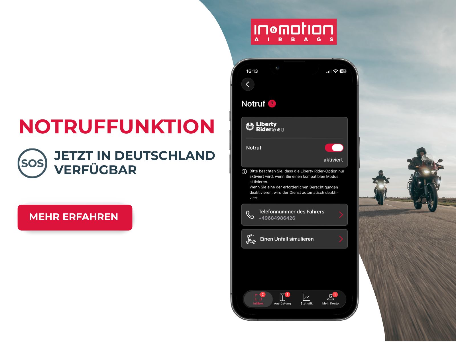 Notruffunktion jetzt in Deutschland verfügbar