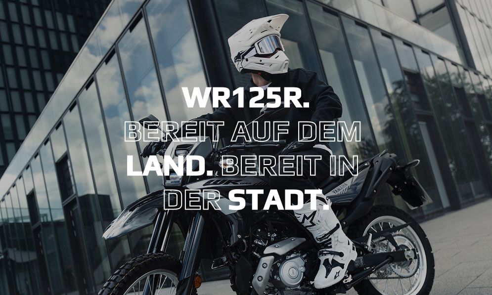 Deine Stadt. Deine Freiheit: Mit der Yamaha WR125R!