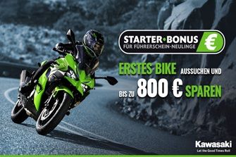 Kawasaki Starter Bonus: Jetzt vom Einstiegsvorteil profitieren