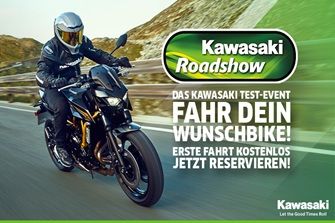 Jetzt Probefahrt sichern: Die Kawasaki Roadshow kommt zu dir