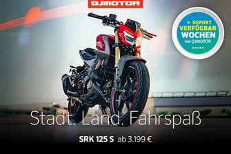 SRK 125 S: Sportlich unterwegs. Sofort verfügbar.