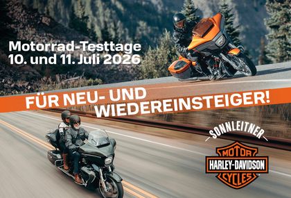 Harley-Davidson® Testtage für Neu- & Wiedereinsteiger