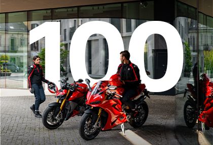 100 Jahre Ducati. 1,00% Finanzierung. Nur bis zum 04.07.